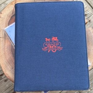Coach 70th Anniversary Pad Cover. Pad and date cards included
